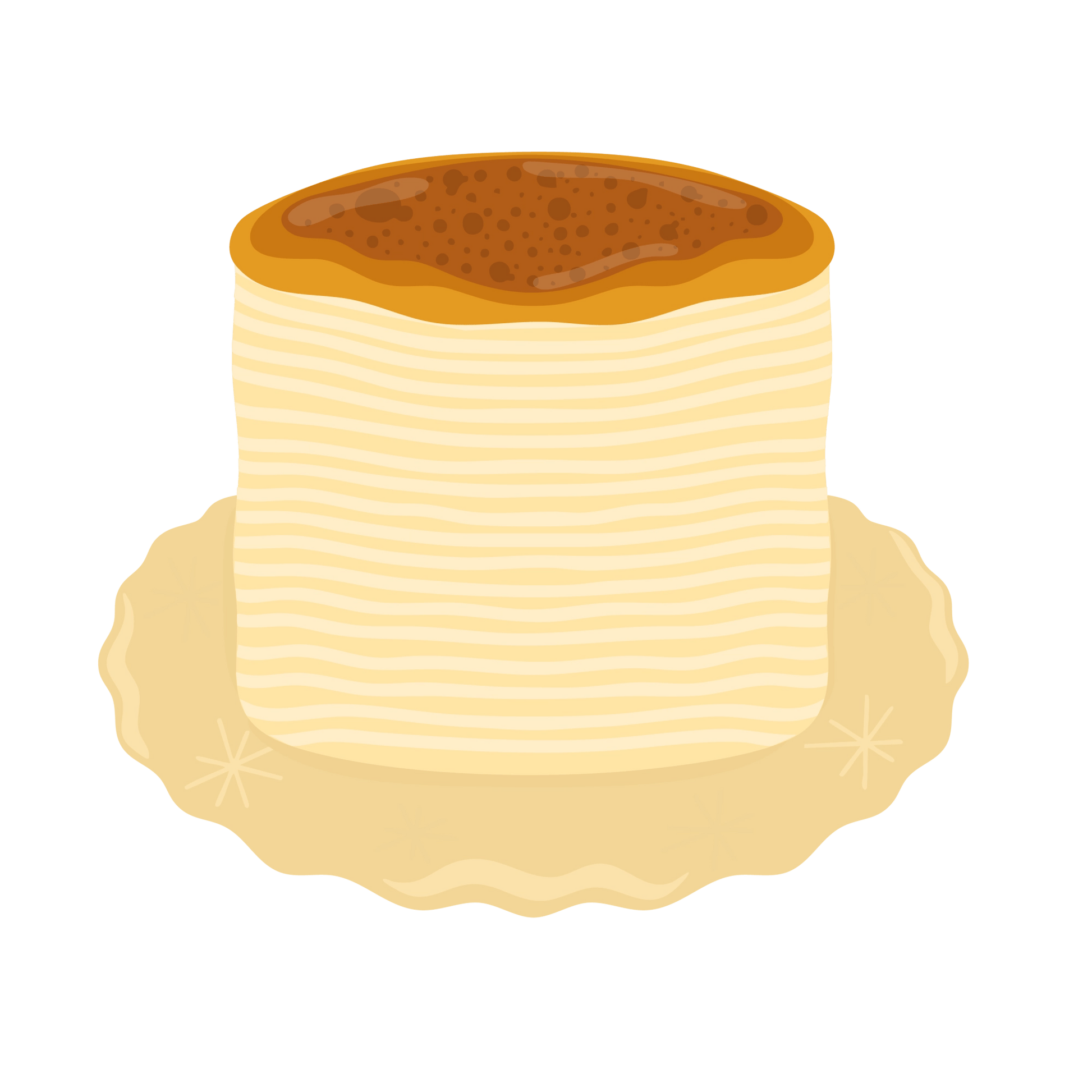 Crême brûlée mille crêpes - Tetesito De Limón